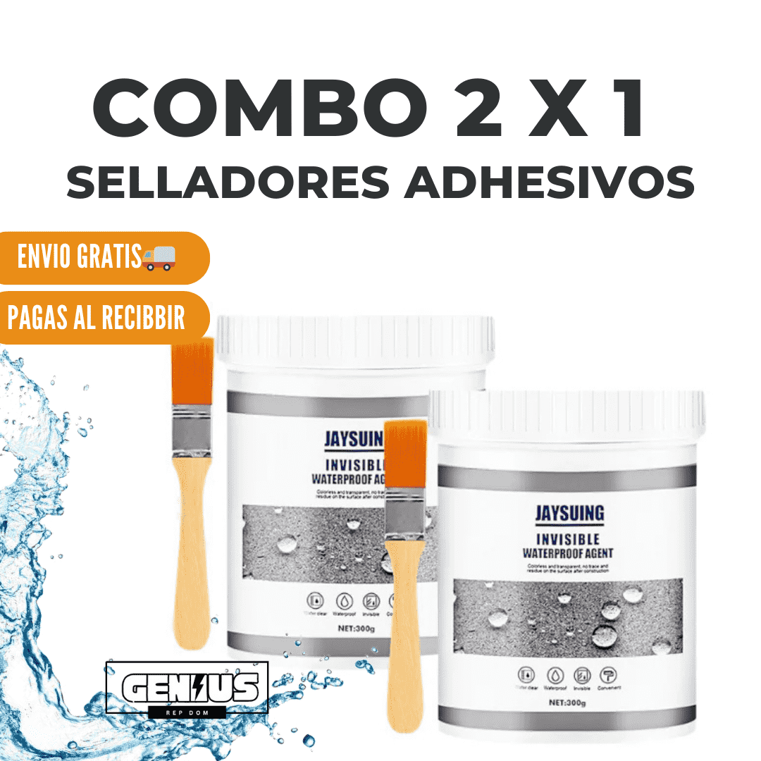 2 Frascos de sellador adhesivo transparente