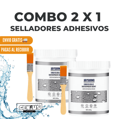 2 Frascos de sellador adhesivo transparente