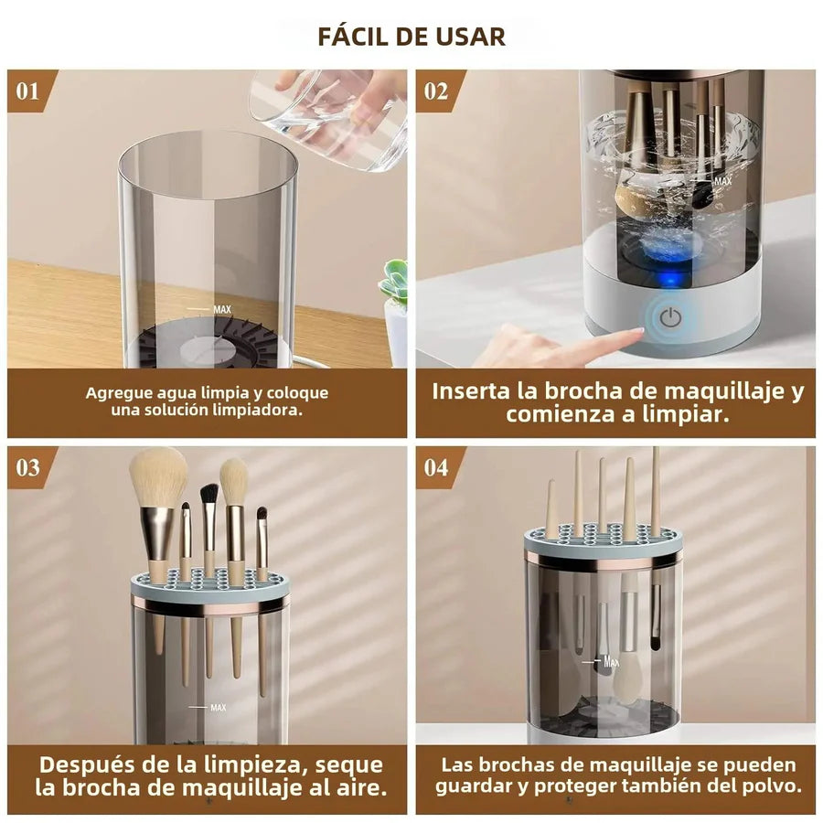 limpiador eléctrico de brochas de maquillaje | BeautyClean